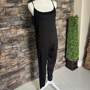 Wild Fable Black Jumpsuit with Crossed Straps